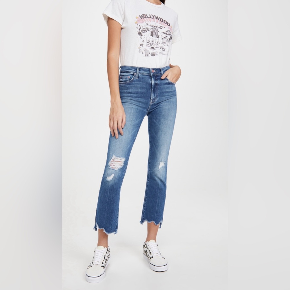 MOTHER The Insider Crop Step Chew Jeans - Never Worn